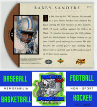 Load image into Gallery viewer, 1996 Upper Deck #TT78 Barry Sanders M/F Team Trio NM