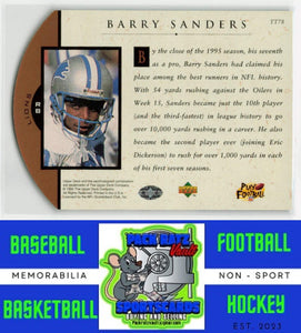 1996 Upper Deck #TT78 Barry Sanders M/F Team Trio NM