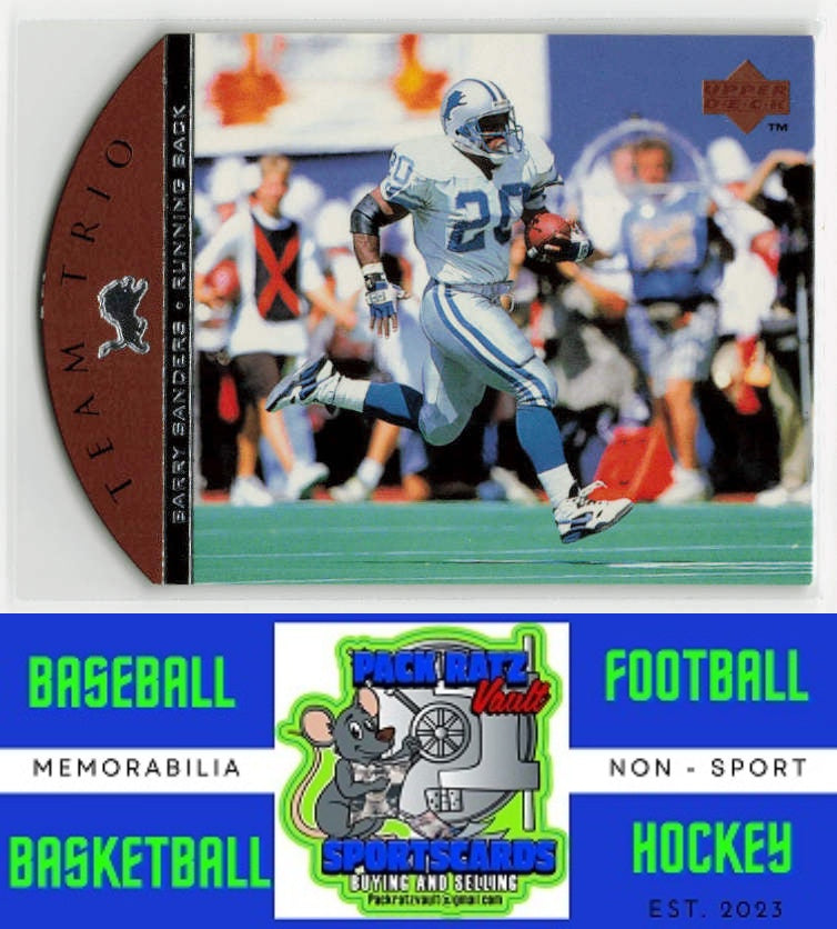 1996 Upper Deck #TT78 Barry Sanders M/F Team Trio NM