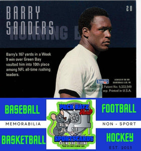 1995 Playoff Contenders #5 Barry Sanders / Errict Rhett M/F Back-To-Back NM