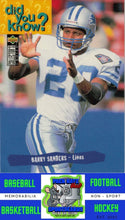 Load image into Gallery viewer, 1995 Collector&#39;s Choice #31 Barry Sanders M/F NM