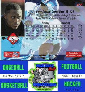 1995 Collector's Edge #69 Barry Sanders M/F NM