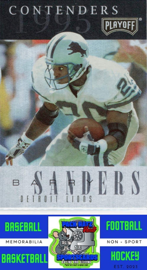 1995 Playoff Contenders #5 Barry Sanders / Errict Rhett M/F Back-To-Back NM