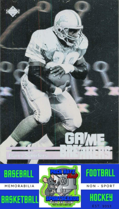 1991 Upper Deck #GB1 Barry Sanders M/F Game Breaker Holograms NM