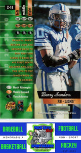 1996 Zenith #Z-18 Barry Sanders M/F Artist's Proofs NM