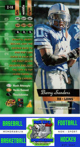 1996 Zenith #Z-18 Barry Sanders M/F NM