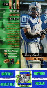 1996 Zenith #Z-18 Barry Sanders M/F NM