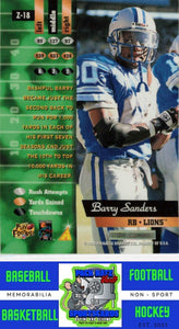 1996 Zenith #Z-18 Barry Sanders M/F Artist's Proofs NM