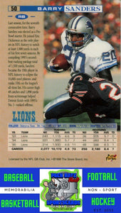 1996 Pro Line #50 Barry Sanders M/F NM