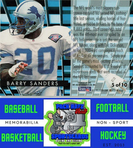 1995 Fleer #5 Barry Sanders M/F Gridiron Leaders NM