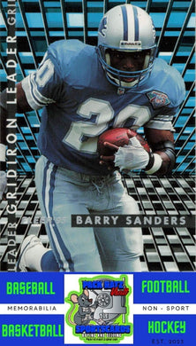 1995 Fleer #5 Barry Sanders M/F Gridiron Leaders NM