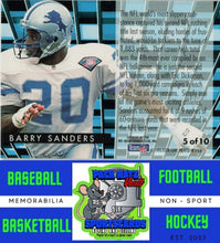 Load image into Gallery viewer, 1995 Fleer #5 Barry Sanders M/F Gridiron Leaders NM