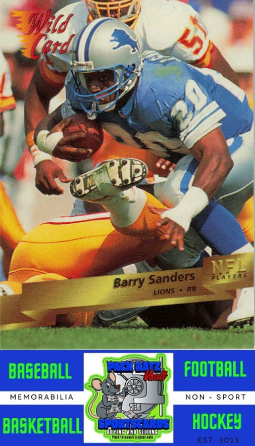 1993 Wild Card #124 Barry Sanders M/F NM