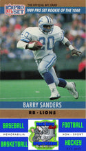 Load image into Gallery viewer, 1990 Pro Set #1b Barry Sanders M/F NM