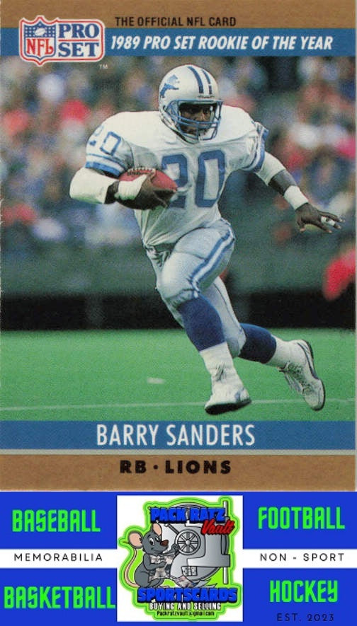 1990 Pro Set #1b Barry Sanders M/F NM