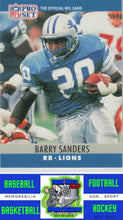 Load image into Gallery viewer, 1990 Pro Set FACT Cincinnati #102 Barry Sanders M/F NM