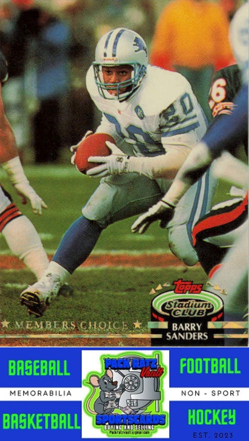 1992 Stadium Club #301 Barry Sanders M/F NM