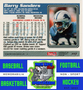 1995 Topps #110 Barry Sanders M/F NM