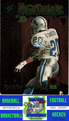 1995 Stadium Club #NM2 Barry Sanders M/F Nightmares Members Only NM