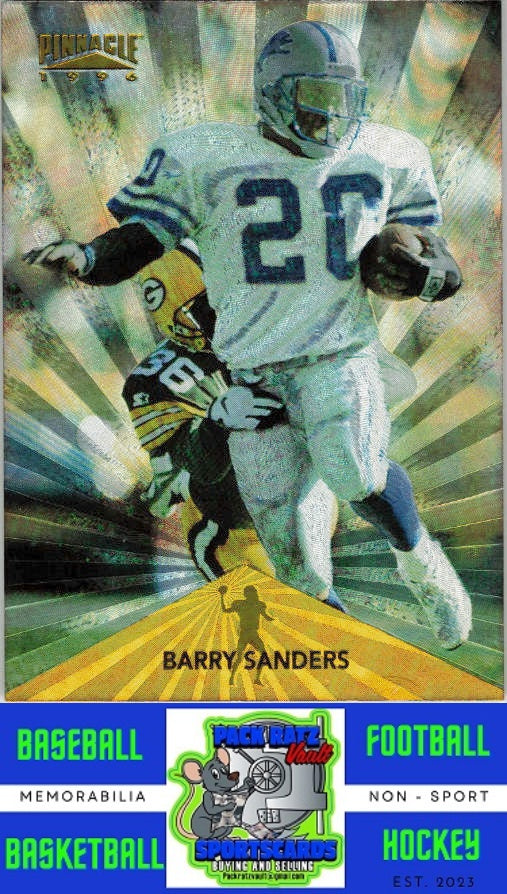 1996 Pinnacle #131 Barry Sanders M/F Trophy Collection NM