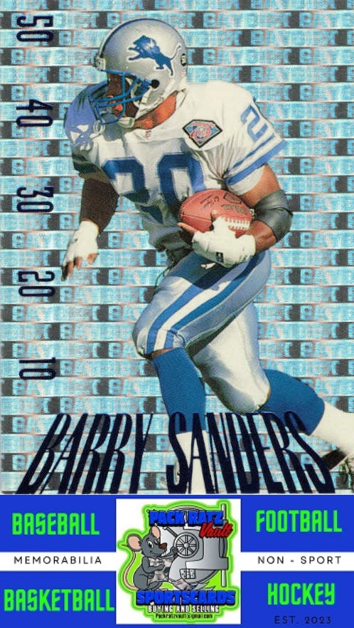 1995 SkyBox Premium #PD23 Barry Sanders M/F Paydirt Purple NM