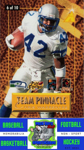 1996 Pinnacle #6 Barry Sanders / Chris Warren M/F Team Pinnacle NM