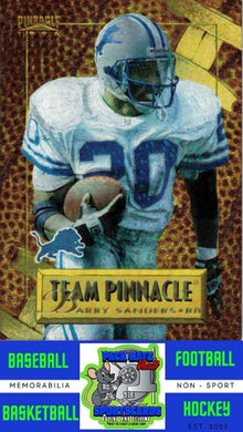 1996 Pinnacle #6 Barry Sanders / Chris Warren M/F Team Pinnacle NM