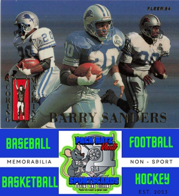 1994 Fleer #15 Barry Sanders M/F Scoring Machines NM