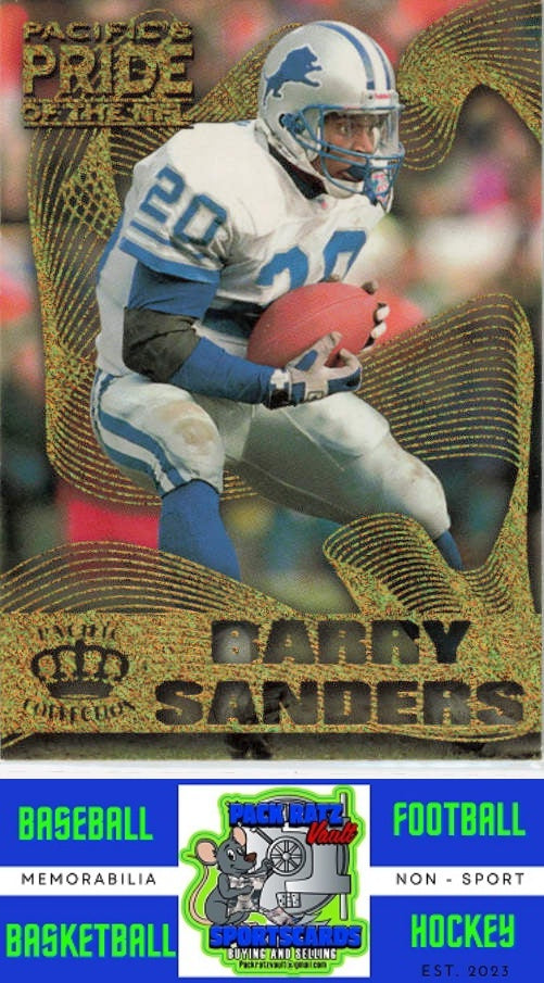 1995 Pacific Crown Royale #PN-11 Barry Sanders M/F Pride of the NFL NM