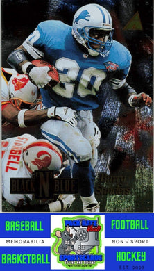 1995 Pinnacle #5 Barry Sanders M/F Black 'N Blue NM