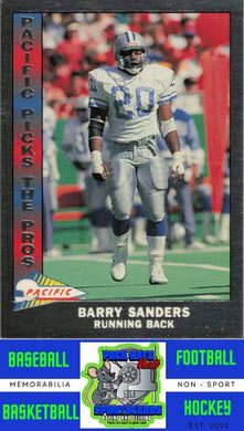 1991 Pacific #11 Barry Sanders M/F Picks The Pros NM