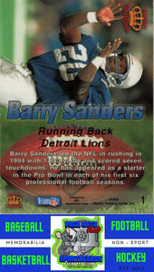 1995 Pacific Prisms #1 Barry Sanders M/F Red Hot Stars NM