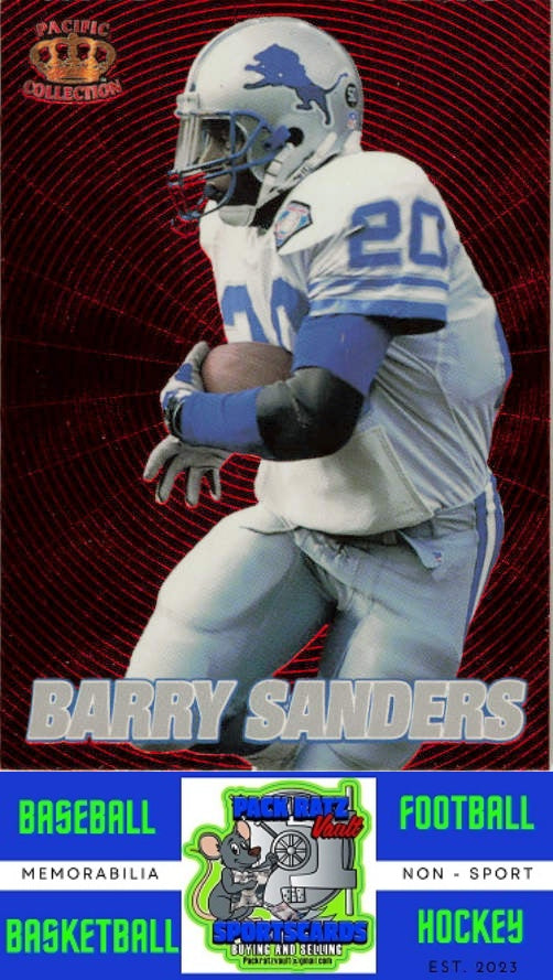 1995 Pacific Prisms #1 Barry Sanders M/F Red Hot Stars NM