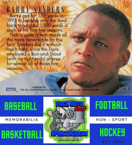 1994 Ultra #7 Barry Sanders M/F Stars NM