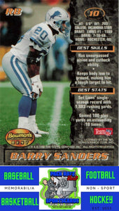 1995 Bowman's Best #10b Barry Sanders M/F Refractors NM