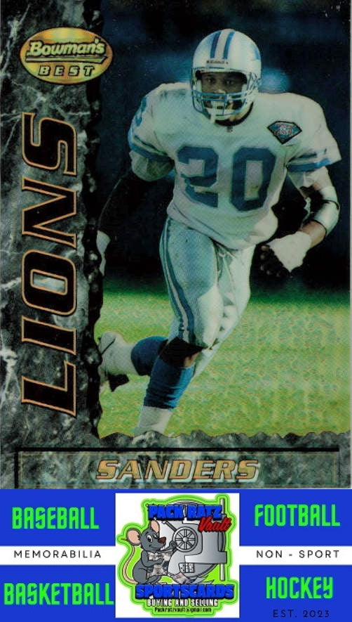 1995 Bowman's Best #10b Barry Sanders M/F Refractors NM