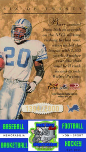 1997 Donruss #6 Barry Sanders M/F Elite Gold Promo NM