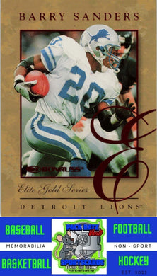 1997 Donruss #6 Barry Sanders M/F Elite Gold Promo NM