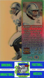 1994 Pacific #5 Barry Sanders M/F Crystalline Collection NM