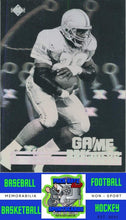 Load image into Gallery viewer, 1991 Upper Deck #GB1 Barry Sanders M/F Game Breaker Holograms NM