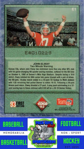 1993 Collector's Edge #E1 John Elway Elway Prisms NM