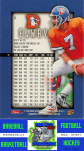 1996 Ultra Sensations #31 John Elway Marble Gold NM