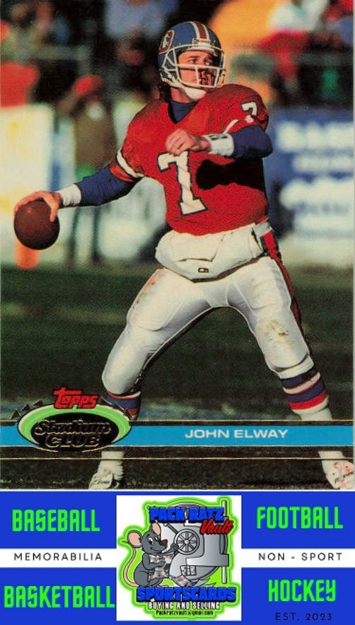 1991 Stadium Club #294 John Elway NM