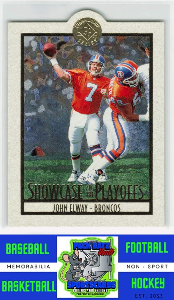 1995 SP Championship #PS18 John Elway Playoff Showcase Die Cuts NM