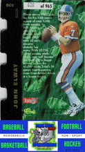 Load image into Gallery viewer, 1995 Classic Images Limited Live #DC5 John Elway Die Cuts NM