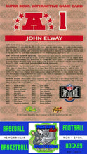 Load image into Gallery viewer, 1996 Classic NFL Experience #A1 John Elway Super Bowl Game NM