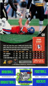 1996 Pinnacle #67 John Elway Premium Stock Silver NM