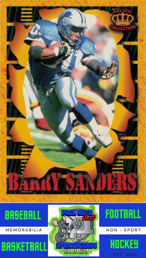 1996 Pacific Invincible #SM57 Barry Sanders Smash-Mouth NM