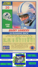 Load image into Gallery viewer, 1990 Score 100 Hottest #5 Barry Sanders NM