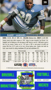 1993 SkyBox Premium #39 Barry Sanders NM